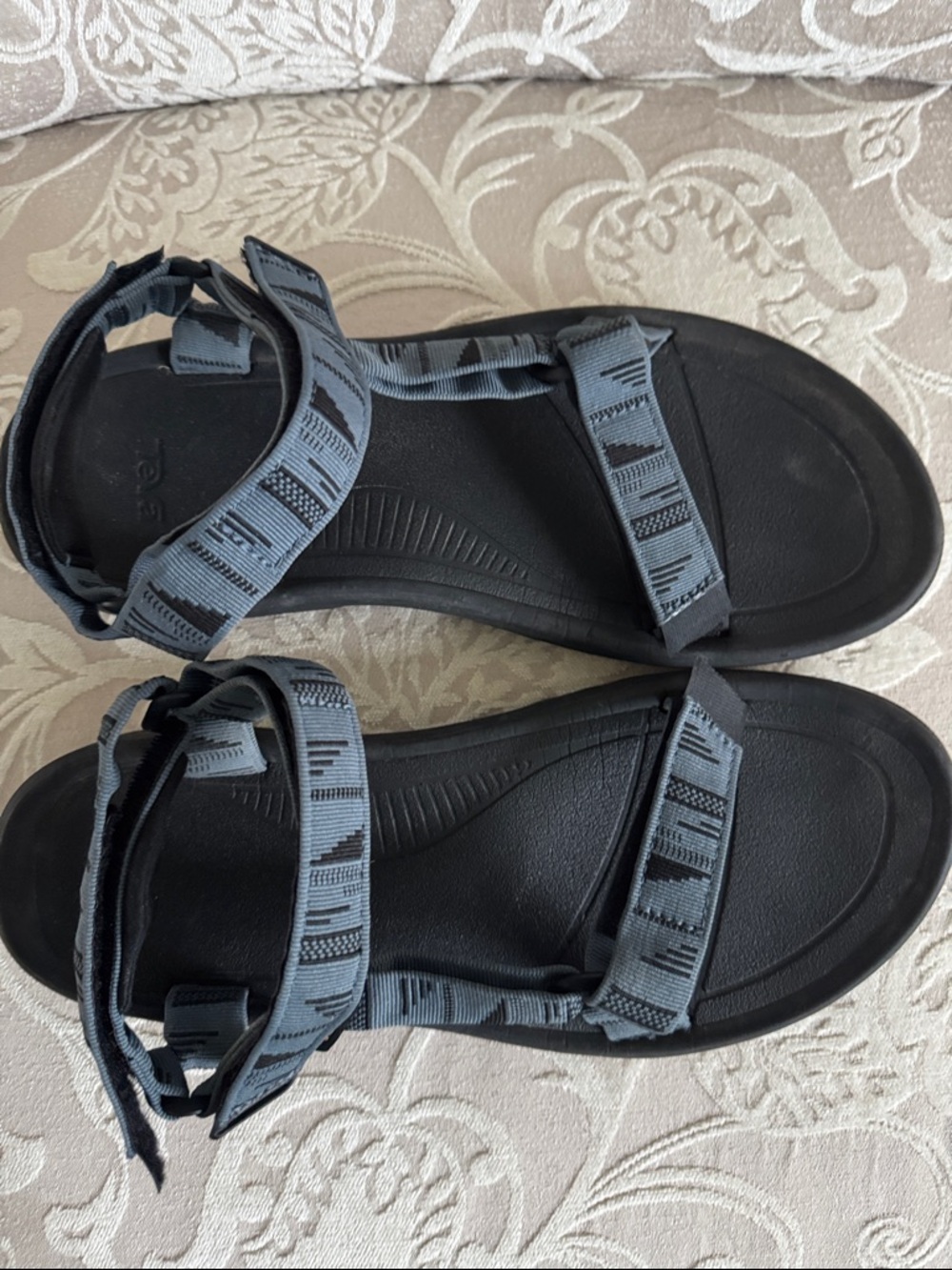 Teva Black Sandal with Gray Patterned Straps worn for 1 hour!